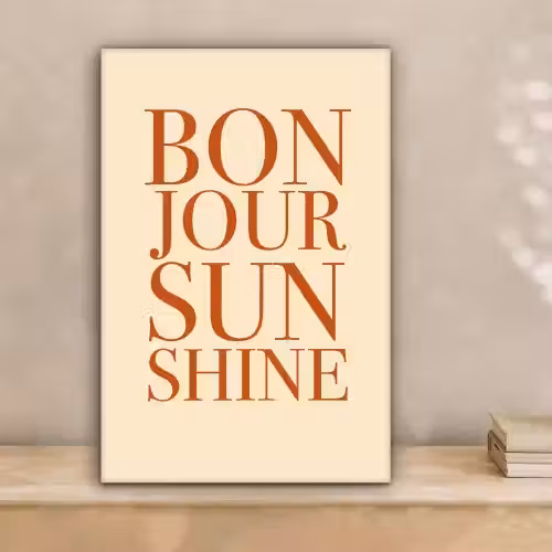 Oranje - Quote - Sun canvas 2cm klein -sfeer1