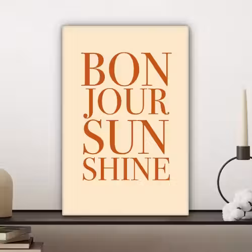 Oranje - Quote - Sun canvas 2cm klein -sfeer6