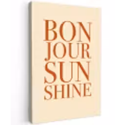 Oranje - Quote - Sun canvas 2cm klein -z3d