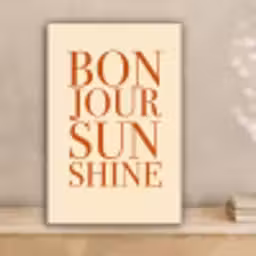 Oranje - Quote - Sun canvas 2cm klein -sfeer1