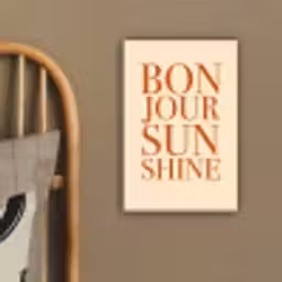 Oranje - Quote - Sun canvas 2cm klein -sfeer3