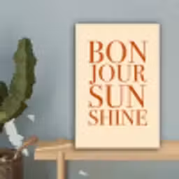 Oranje - Quote - Sun canvas 2cm klein -sfeer4