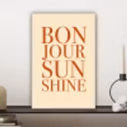 Oranje - Quote - Sun canvas 2cm klein -sfeer6