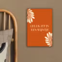 Oranje - Wijntje - Quote canvas 2cm klein -sfeer3