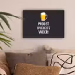 Spreuken - Proost op de beste vader - Quotes - Papa canvas 2cm klein -sfeer1