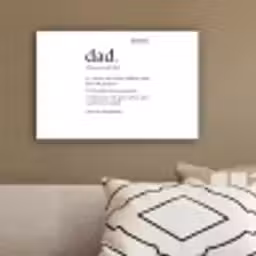 Spreuken - Papa definitie - Quotes - Dad canvas 2cm klein -sfeer3