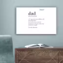 Spreuken - Papa definitie - Quotes - Dad canvas 2cm klein -sfeer4