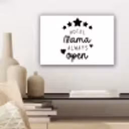 Spreuken - Hotel mama always open - Mama - Quotes canvas 2cm klein -sfeer6