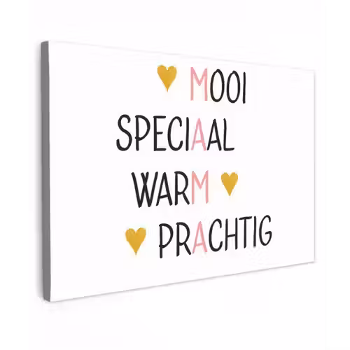 Spreuken - Mama - Quotes canvas 2cm klein -z3d
