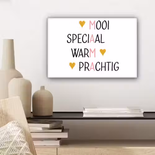 Spreuken - Mama - Quotes canvas 2cm klein -sfeer6