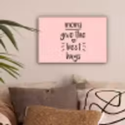 Spreuken - Moms give the best hugs - Quotes - Mama canvas 2cm klein -sfeer1
