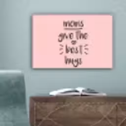 Spreuken - Moms give the best hugs - Quotes - Mama canvas 2cm klein -sfeer4