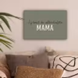 Spreuken - Quotes Jij bent de allerliefste Mama - Moederdag - Moeder cadeautje canvas 2cm klein -sfeer1