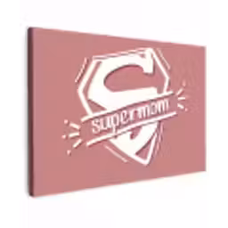 Spreuken - Supermom - Moeder - Quotes canvas 2cm klein -z3d