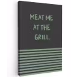 Quote - Groen - Grill - Zomer canvas 2cm klein -z3d