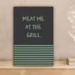 Quote - Groen - Grill - Zomer canvas 2cm klein -sfeer1