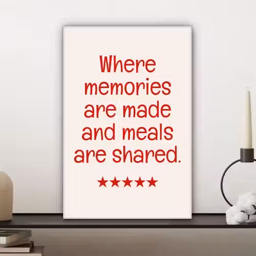 Quote - Sterren - Rood - Memories canvas 2cm klein -sfeer6
