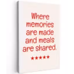 Quote - Sterren - Rood - Memories canvas 2cm klein -z3d