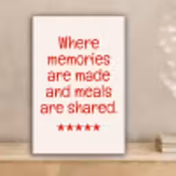 Quote - Sterren - Rood - Memories canvas 2cm klein -sfeer1