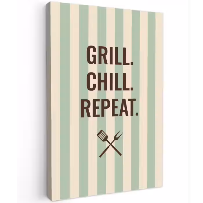 Quote - Strepen - Grill canvas 2cm klein -z3d