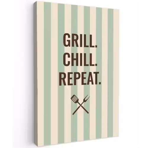 Quote - Strepen - Grill canvas 2cm klein -z3d