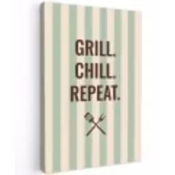 Quote - Strepen - Grill canvas 2cm klein -z3d