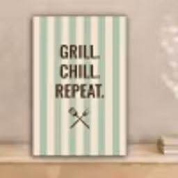 Quote - Strepen - Grill canvas 2cm klein -sfeer1