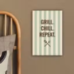 Quote - Strepen - Grill canvas 2cm klein -sfeer3