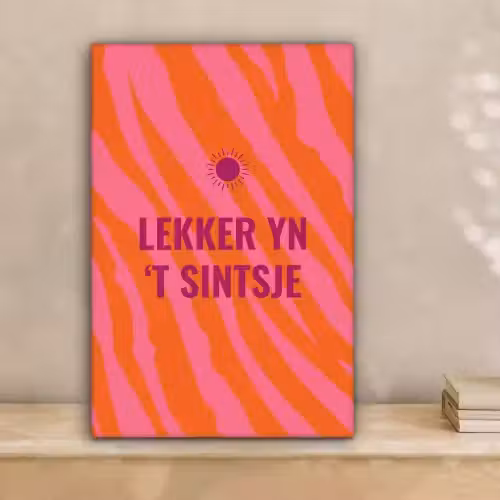 Quote - Zomer - Roze canvas 2cm klein -sfeer1