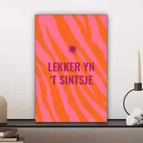 Quote - Zomer - Roze canvas 2cm klein -sfeer6