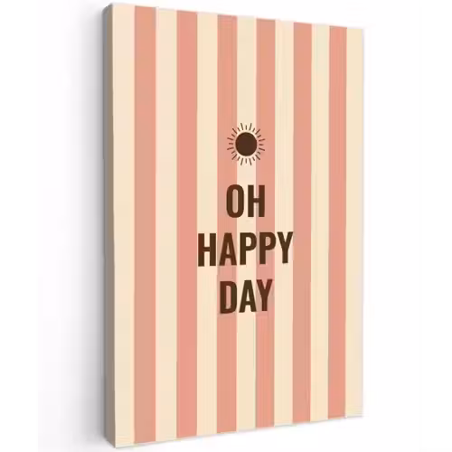 Quote - Zomer - Strepen canvas 2cm klein -z3d
