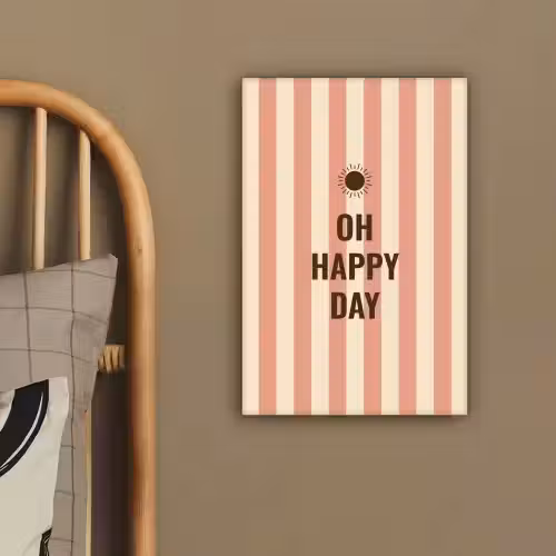 Quote - Zomer - Strepen canvas 2cm klein -sfeer3