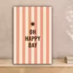 Quote - Zomer - Strepen canvas 2cm klein -sfeer1