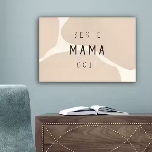 Quotes - Beste mama ooit - Mama - Spreuken canvas 2cm klein -sfeer4