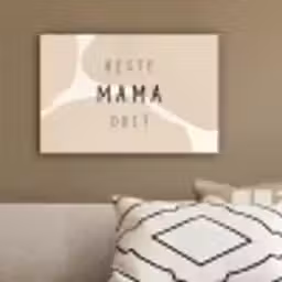 Quotes - Beste mama ooit - Mama - Spreuken canvas 2cm klein -sfeer3