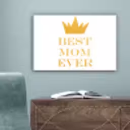 Quotes - Best mom ever - Spreuken - Mama canvas 2cm klein -sfeer4