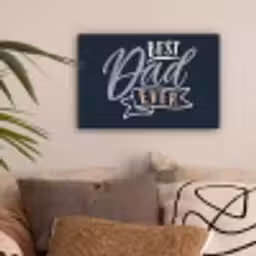 Quotes - Papa - Best dad ever - Spreuken canvas 2cm klein -sfeer1