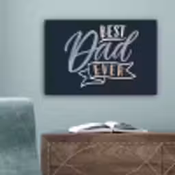 Quotes - Papa - Best dad ever - Spreuken canvas 2cm klein -sfeer4