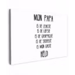 Quotes - Papa is mijn grote held - Spreuken - Papa canvas 2cm klein -z3d