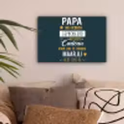 Quotes - Papa - Spreuken - Papa jij hebt ons al canvas 2cm klein -sfeer1