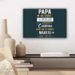 Quotes - Papa - Spreuken - Papa jij hebt ons al canvas 2cm klein -sfeer6