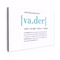 Quotes - Vader definitie - Spreuken - Woordenboek canvas 2cm klein -z3d