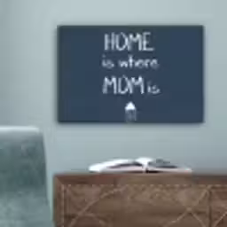 Quotes - Home is where mom is - Spreuken - Moeder canvas 2cm klein -sfeer4