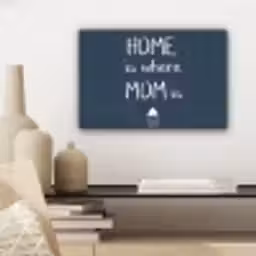 Quotes - Home is where mom is - Spreuken - Moeder canvas 2cm klein -sfeer6