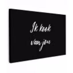 Quotes - Spreuken - Ik kook van jou - Liefde - Partner canvas 2cm klein -z3d