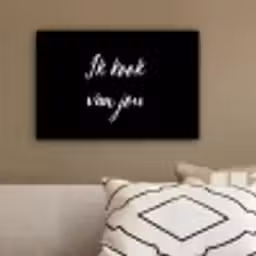 Quotes - Spreuken - Ik kook van jou - Liefde - Partner canvas 2cm klein -sfeer3