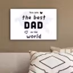 Quotes - The best dad in the world - Spreuken - Papa canvas 2cm klein -sfeer3