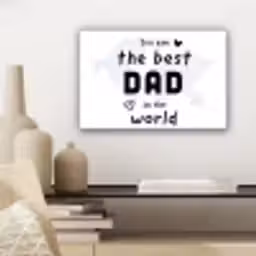 Quotes - The best dad in the world - Spreuken - Papa canvas 2cm klein -sfeer6