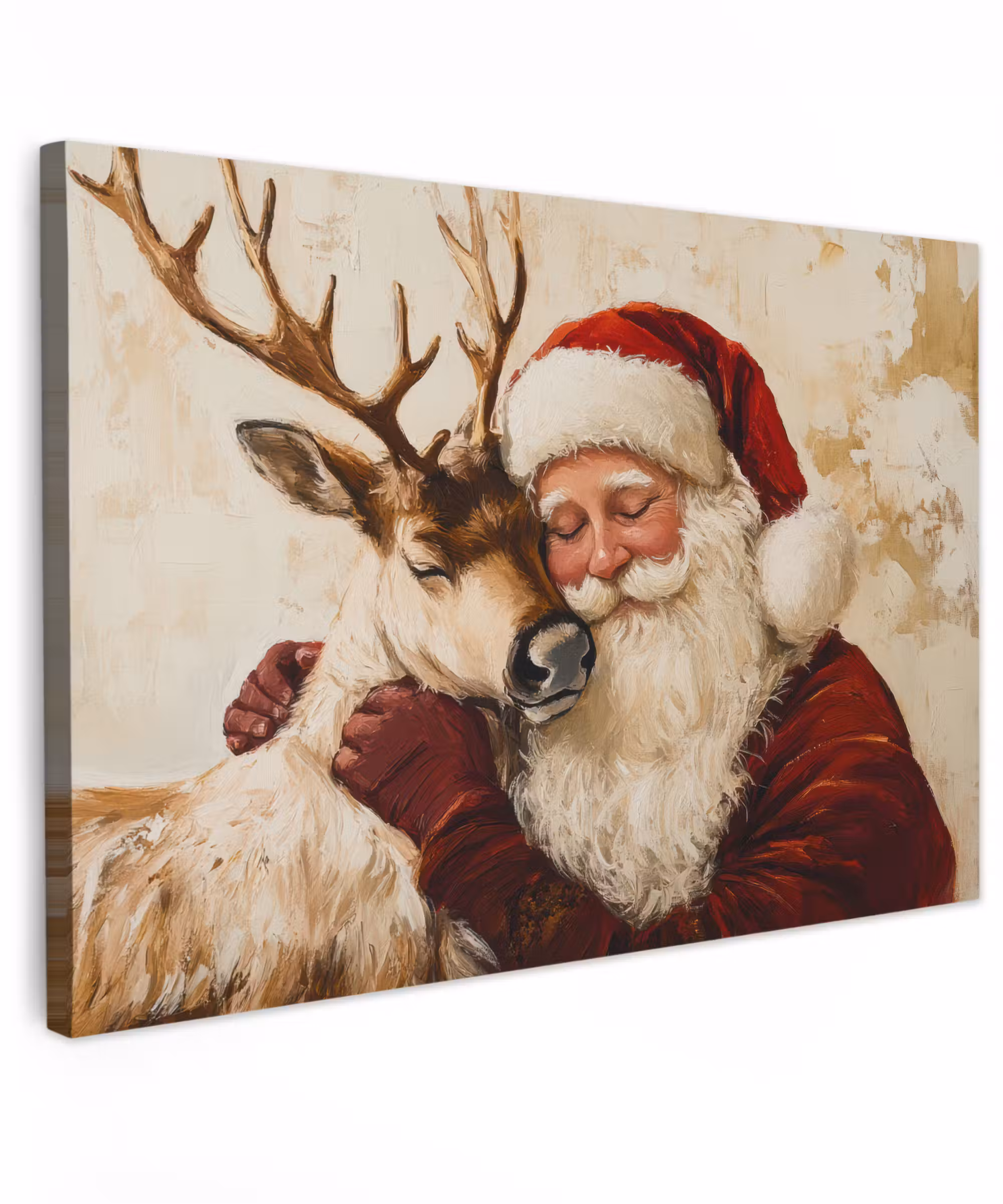 Canvas Print - Santa Claus - Reindeer - Christmas - Christmas
