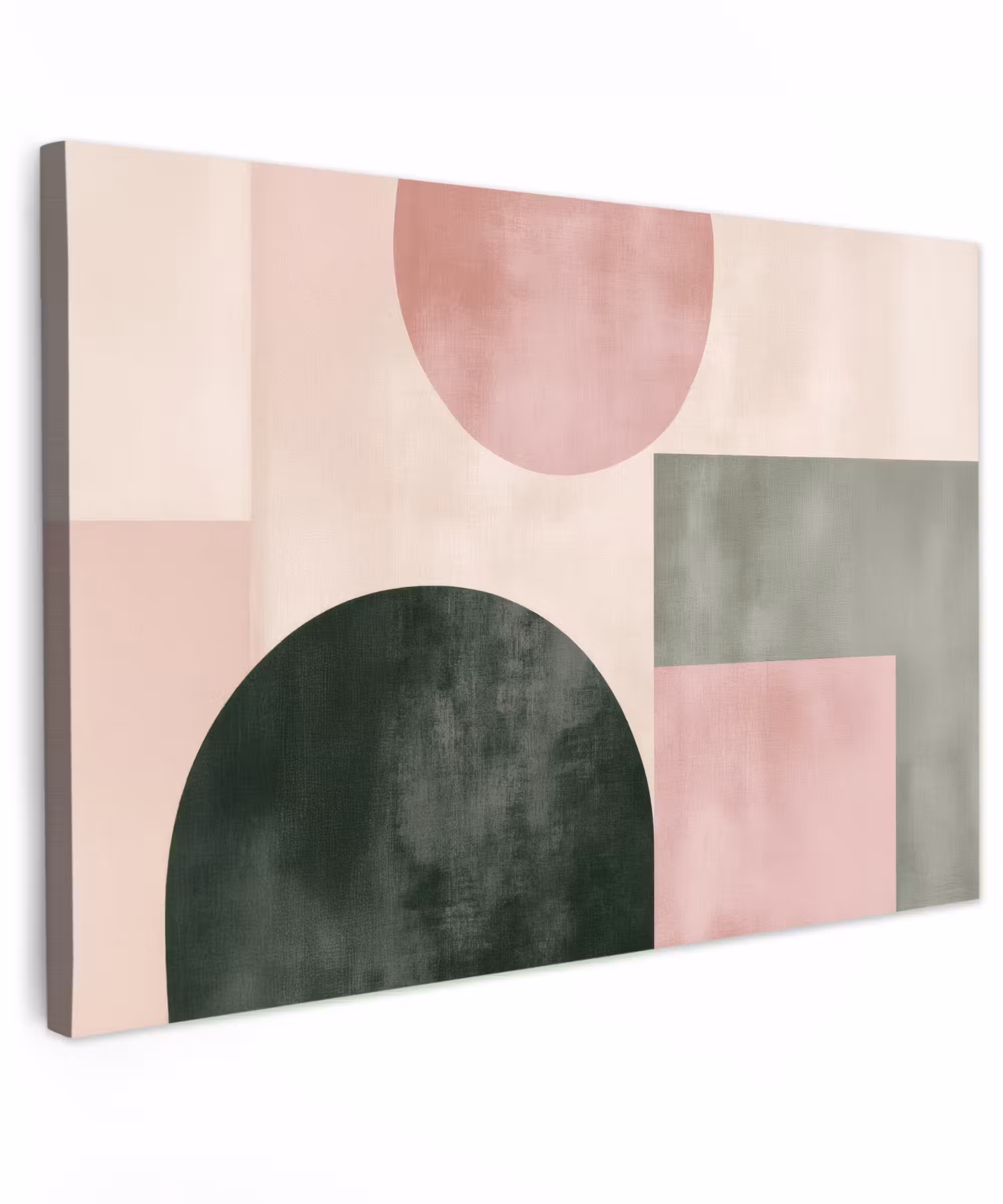 Canvas Print - Shapes - Abstract - Circle - Black